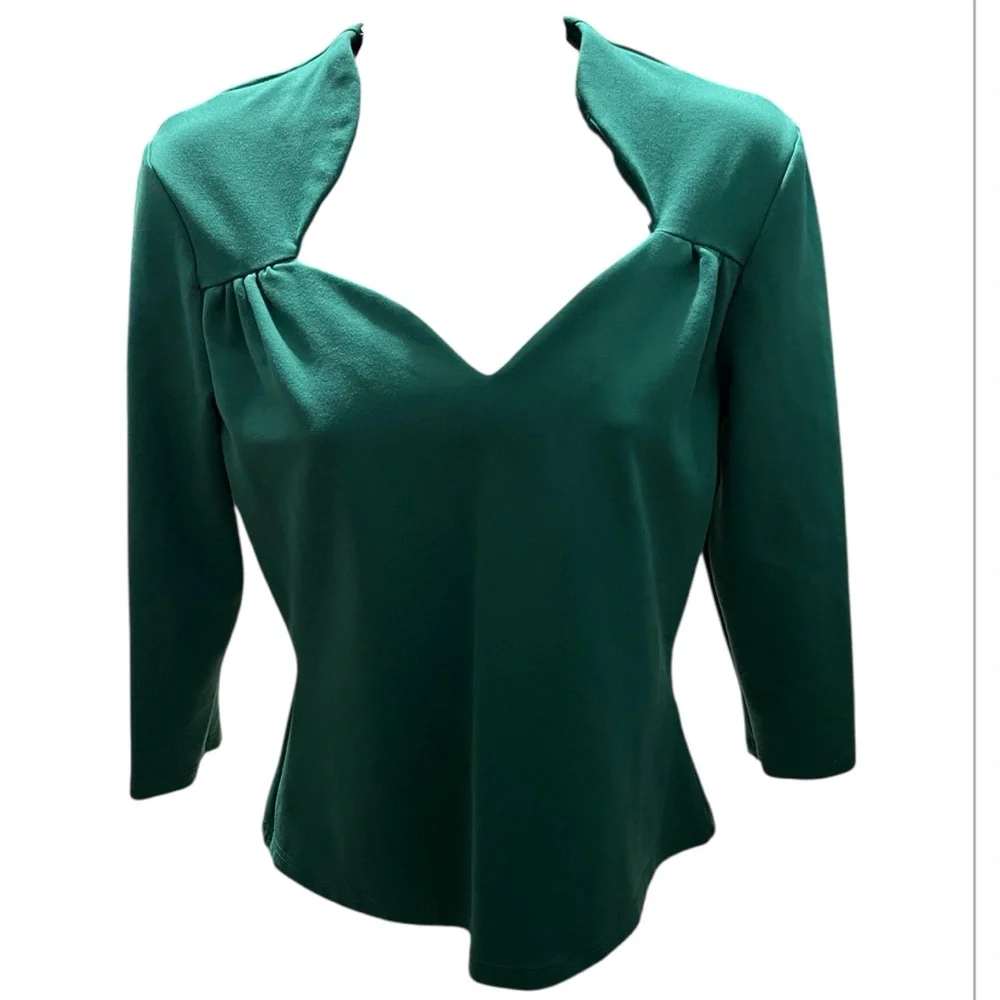 Voodoo Vixen Green Blouse - Picture 3 of 8